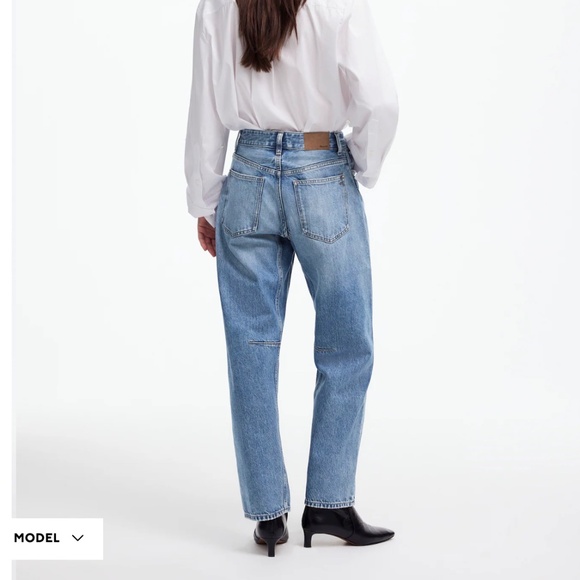 MADEWELL Darted Barrel-Leg Jeans Dobbins Light Wash 26 - Picture 5 of 11